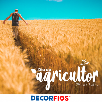 Decorfios Uma homenagem de toda equipe DECORFIOS!! O agricultor é aquele que se dispõe a lutar contra todas as adversidades, pois diante delas acredita que é possível se tornar mais forte para enfrentar os desafios que...